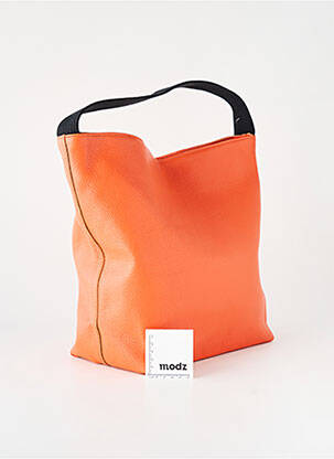 Sac type de porter main forme cabas orange BARBARA RIHL femme