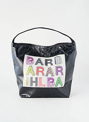 Sac type de porter main forme cabas noir BARBARA RIHL femme
