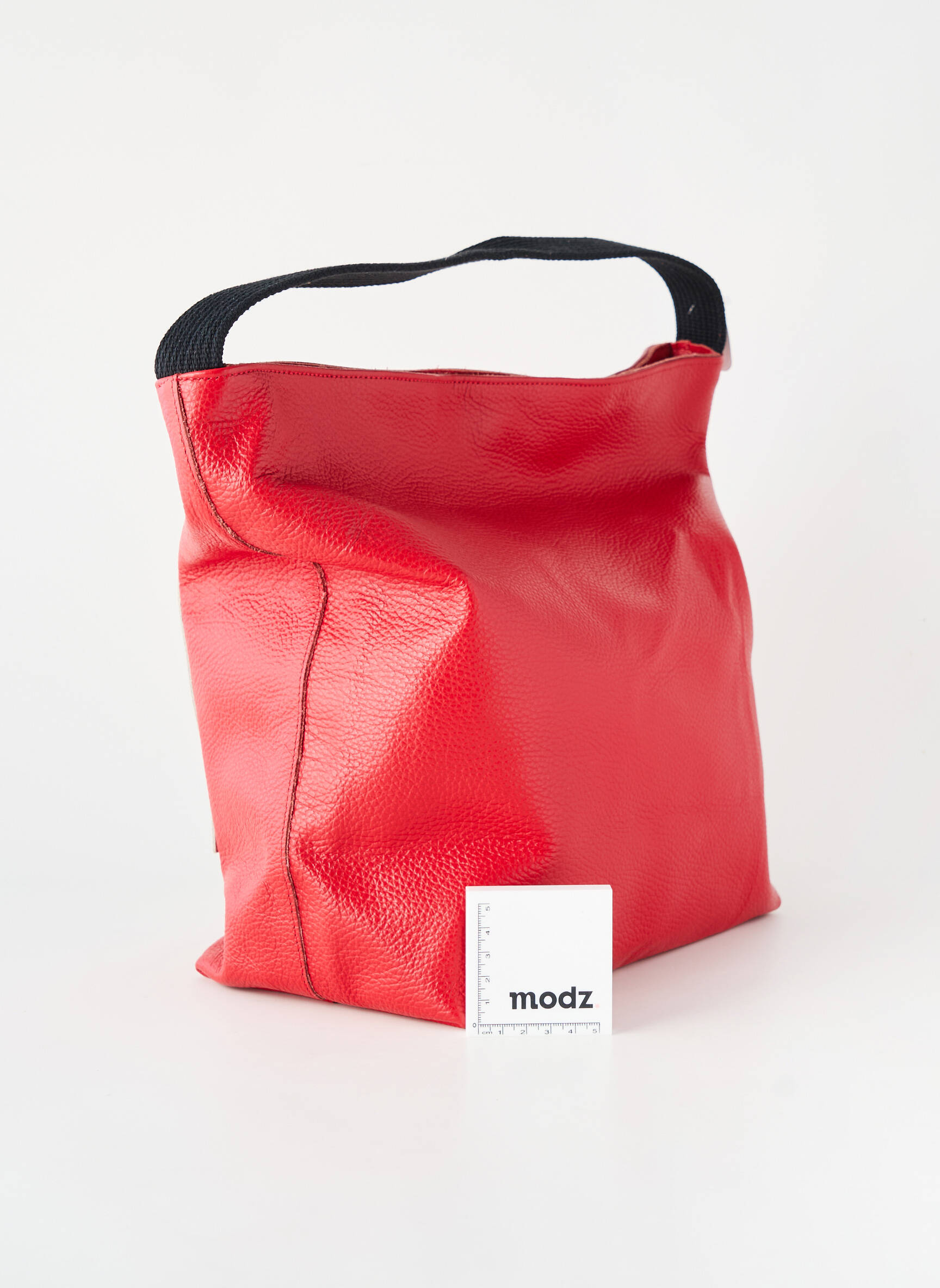 Sac type de porter main forme cabas rouge BARBARA RIHL femme