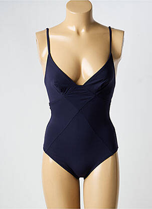 Maillot de bain 1 pièce stretch bleu VANITY FAIR femme