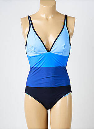 Maillot de bain 1 pièce stretch bleu VANITY FAIR femme