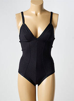 Maillot de bain 1 pièce stretch noir VANITY FAIR femme
