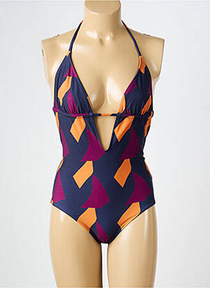 Maillot de bain 1 pièce imprimé fantaisie violet VANITY FAIR femme