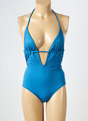 Maillot de bain 1 pièce stretch bleu VANITY FAIR femme