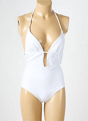 Maillot de bain 1 pièce stretch blanc VANITY FAIR femme