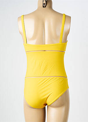 Maillot de bain 1 pièce stretch jaune VANITY FAIR femme