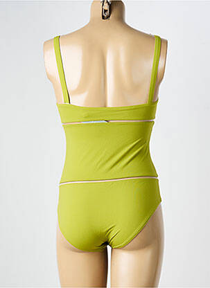 Maillot de bain 1 pièce stretch vert VANITY FAIR femme