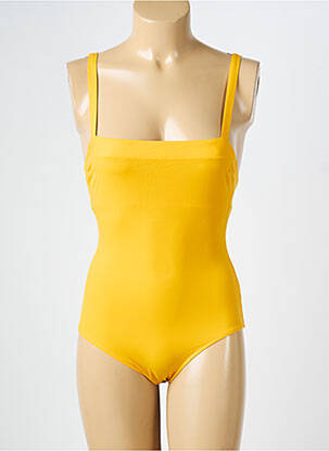 Maillot de bain 1 pièce stretch jaune VANITY FAIR femme