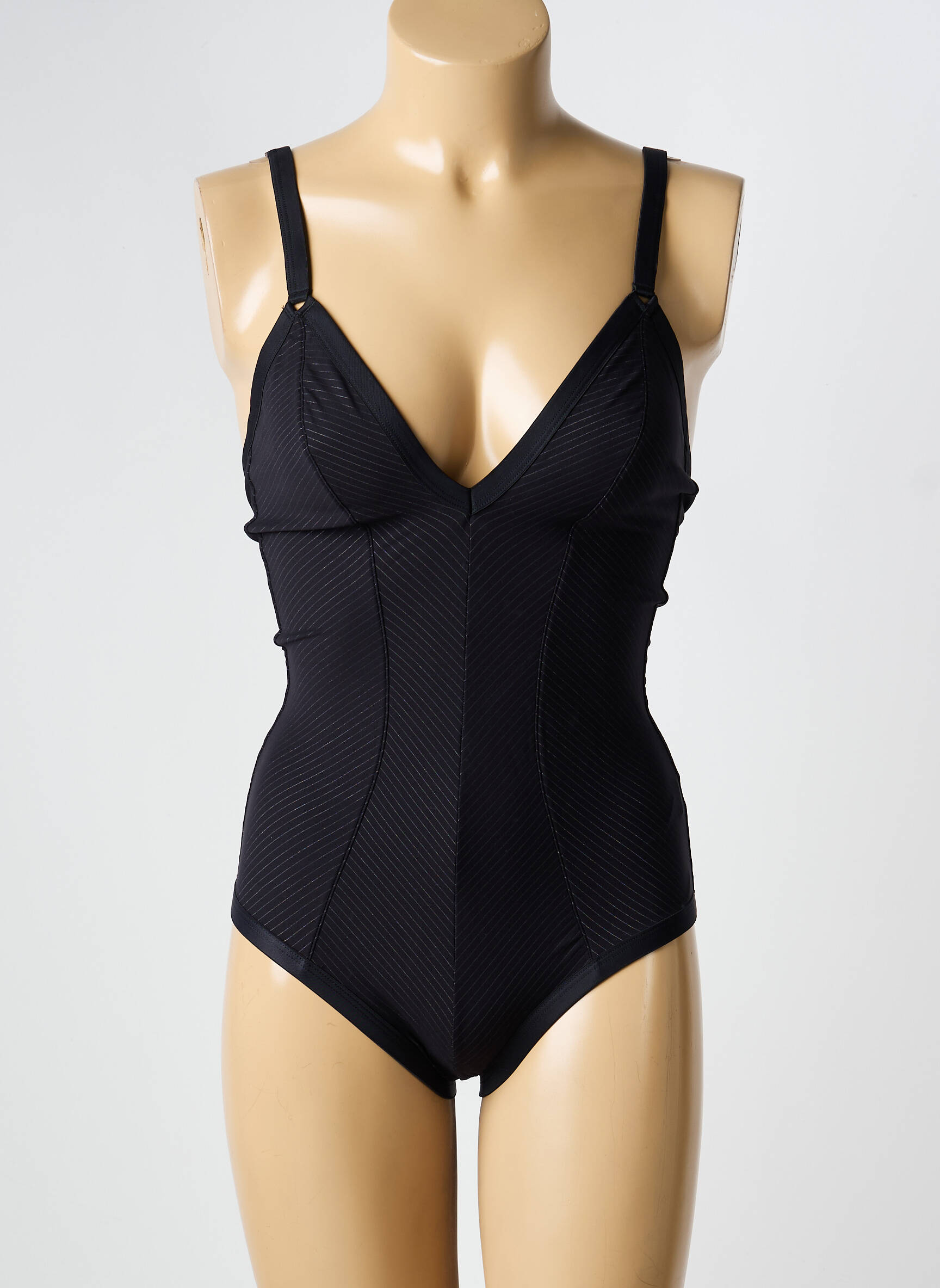 Maillot de bain 1 pièce stretch noir VANITY FAIR femme