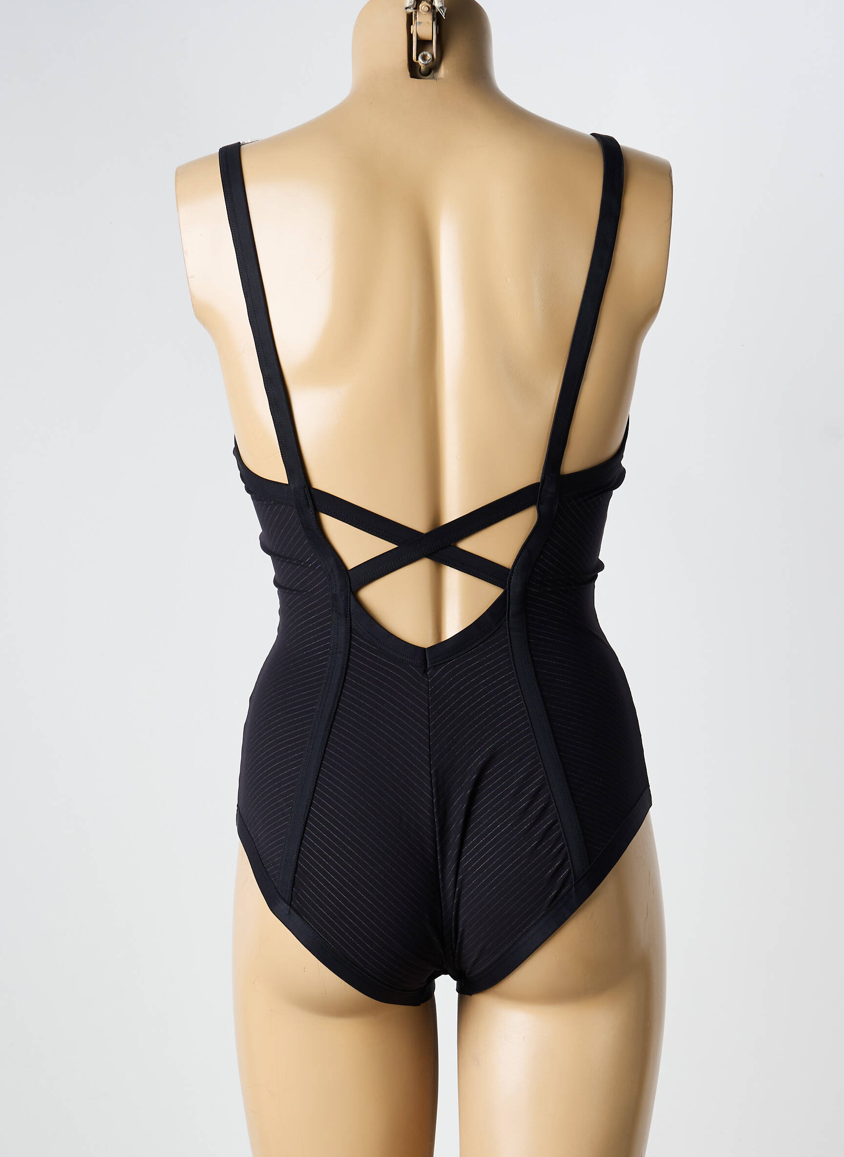 Maillot de bain 1 pièce stretch noir VANITY FAIR femme