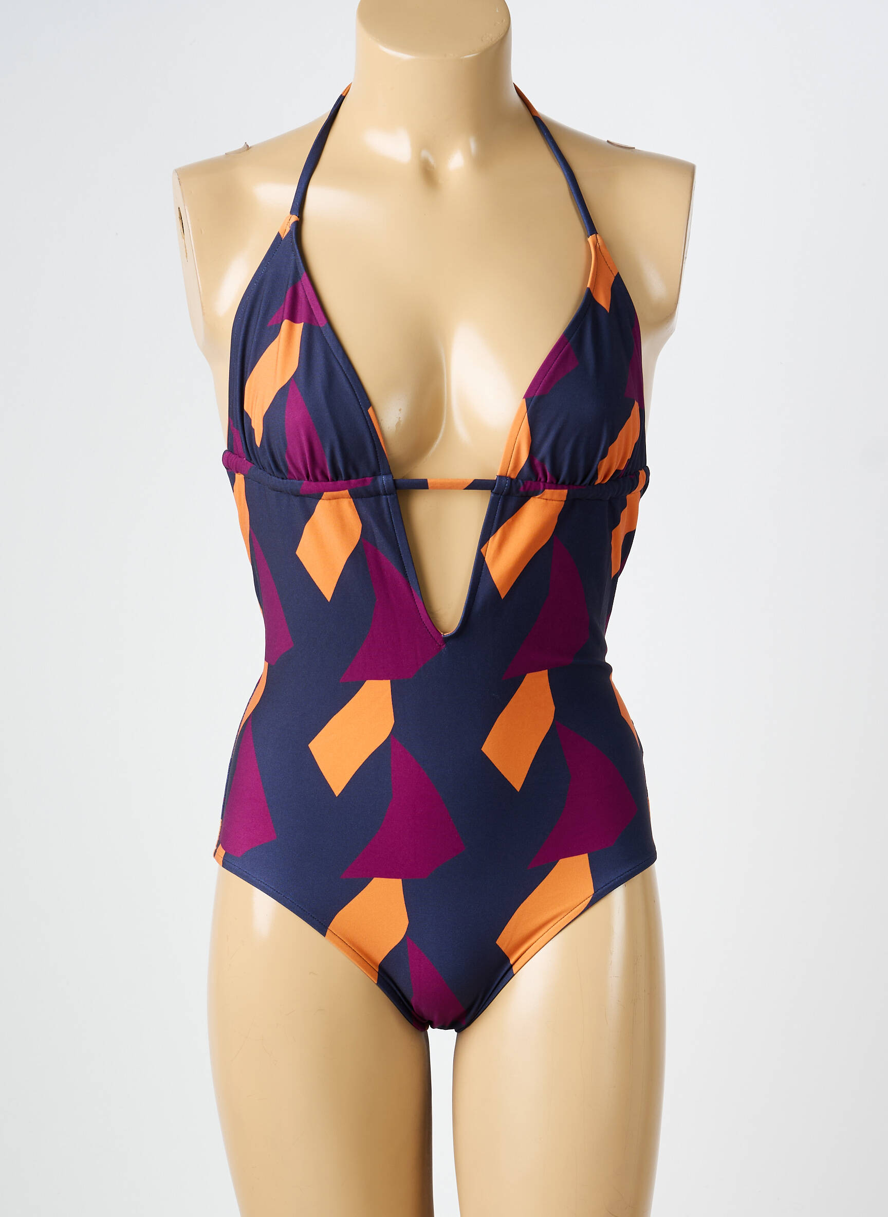 Maillot de bain 1 pièce imprimé fantaisie violet VANITY FAIR femme