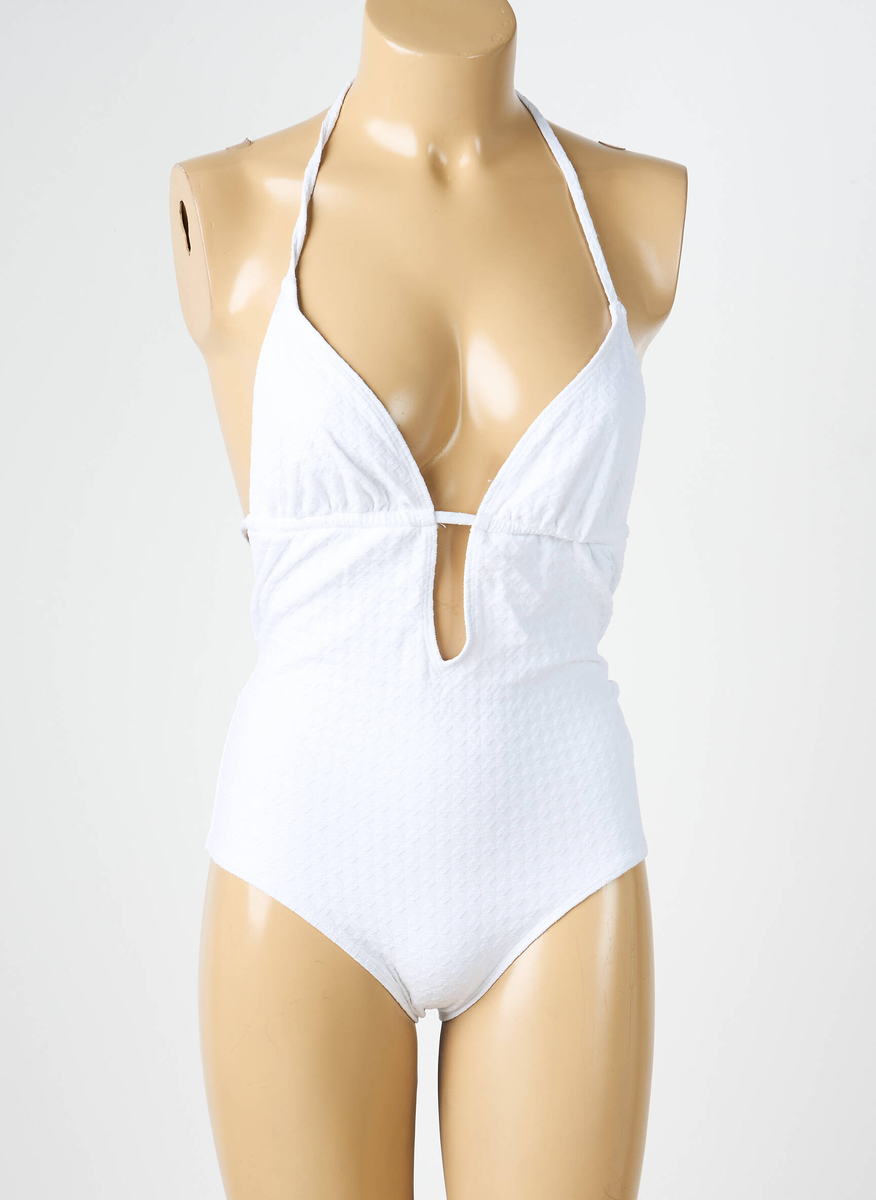 Maillot de bain 1 pièce stretch blanc VANITY FAIR femme