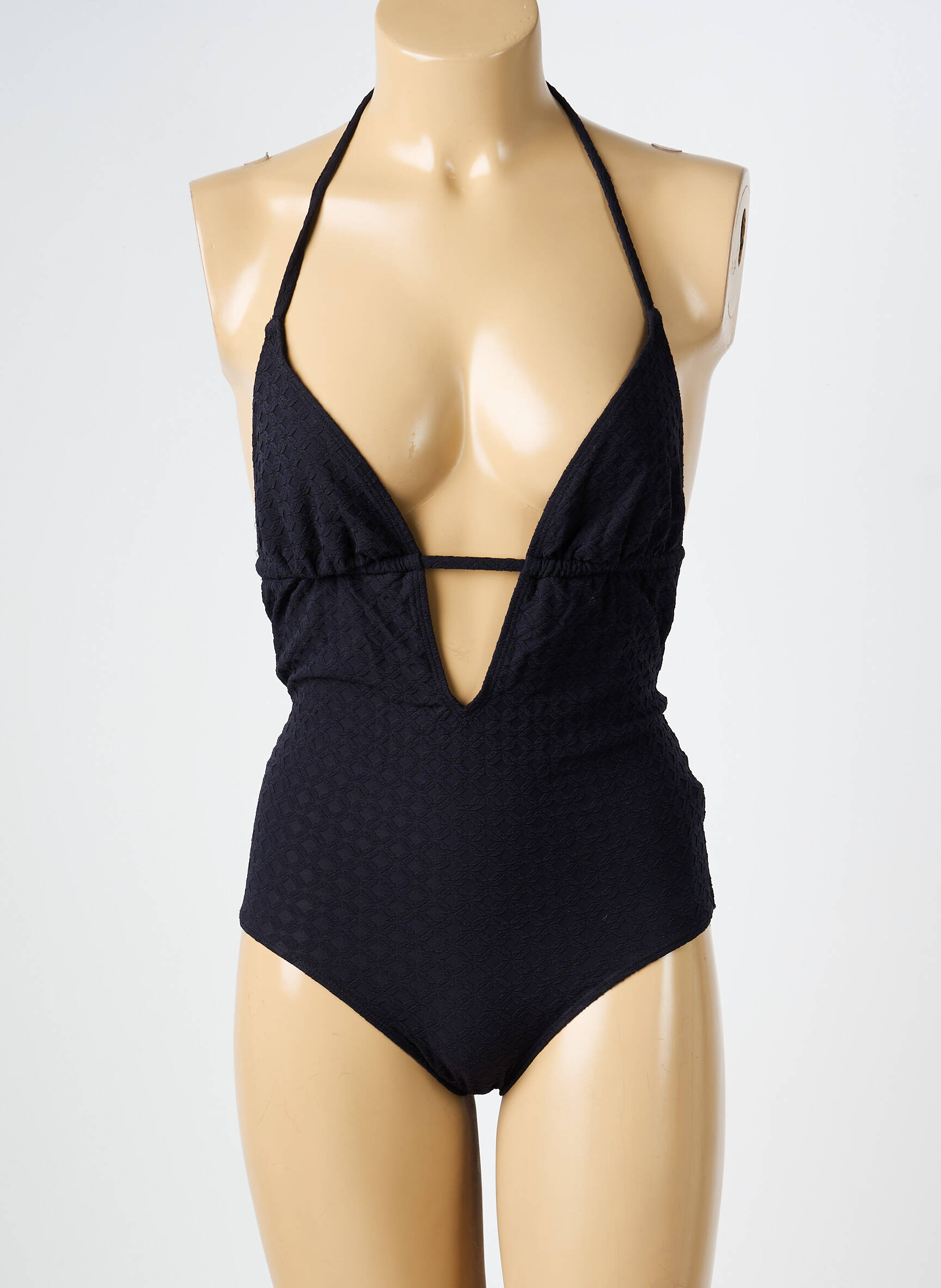 Maillot de bain 1 pièce stretch noir VANITY FAIR femme