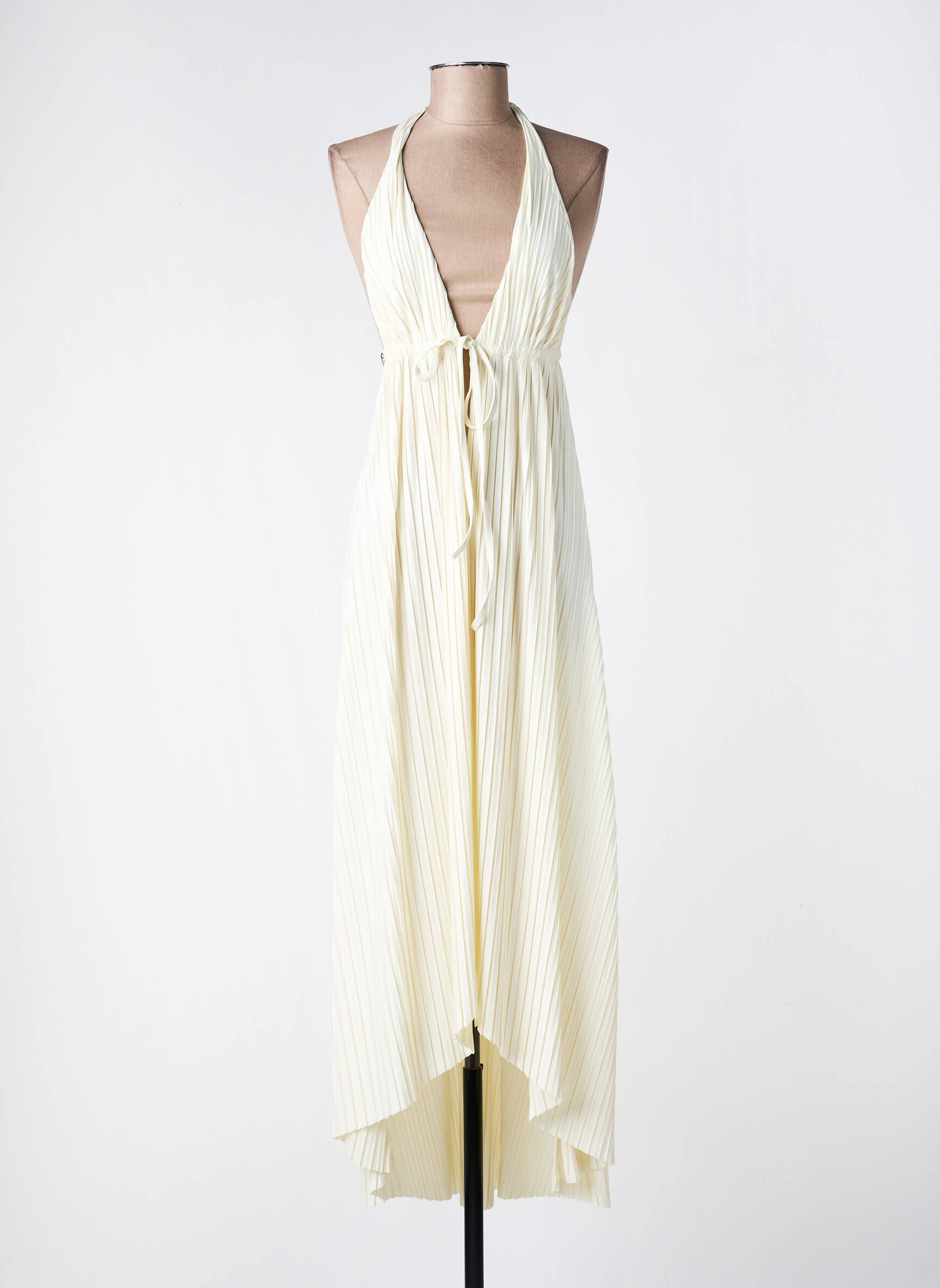 Robe longue sans manche sans manche beige LA PERLA femme