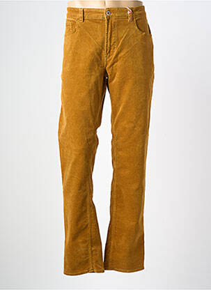 Pantalon slim tissage velours taille normale jaune HATTRIC homme