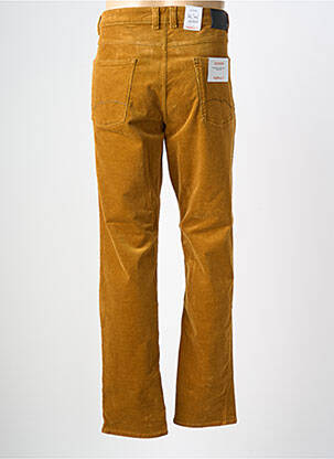 Pantalon slim tissage velours taille normale jaune HATTRIC homme