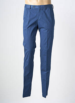 Pantalon slim taille à pinces taille normale bleu NINO LORETTI homme