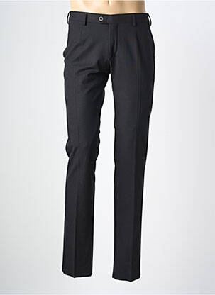 Pantalon slim taille à pinces taille normale noir KAMAO homme