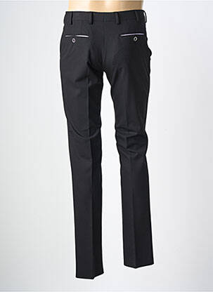 Pantalon slim taille à pinces taille normale noir KAMAO homme