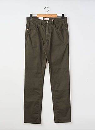Jeans coupe slim poches taille normale vert HATTRIC homme