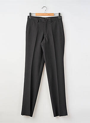 Pantalon slim taille à pinces taille haute noir SIROCCO homme