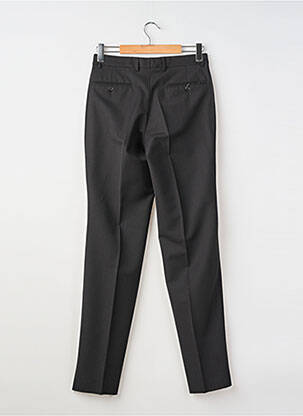 Pantalon slim taille à pinces taille haute noir SIROCCO homme