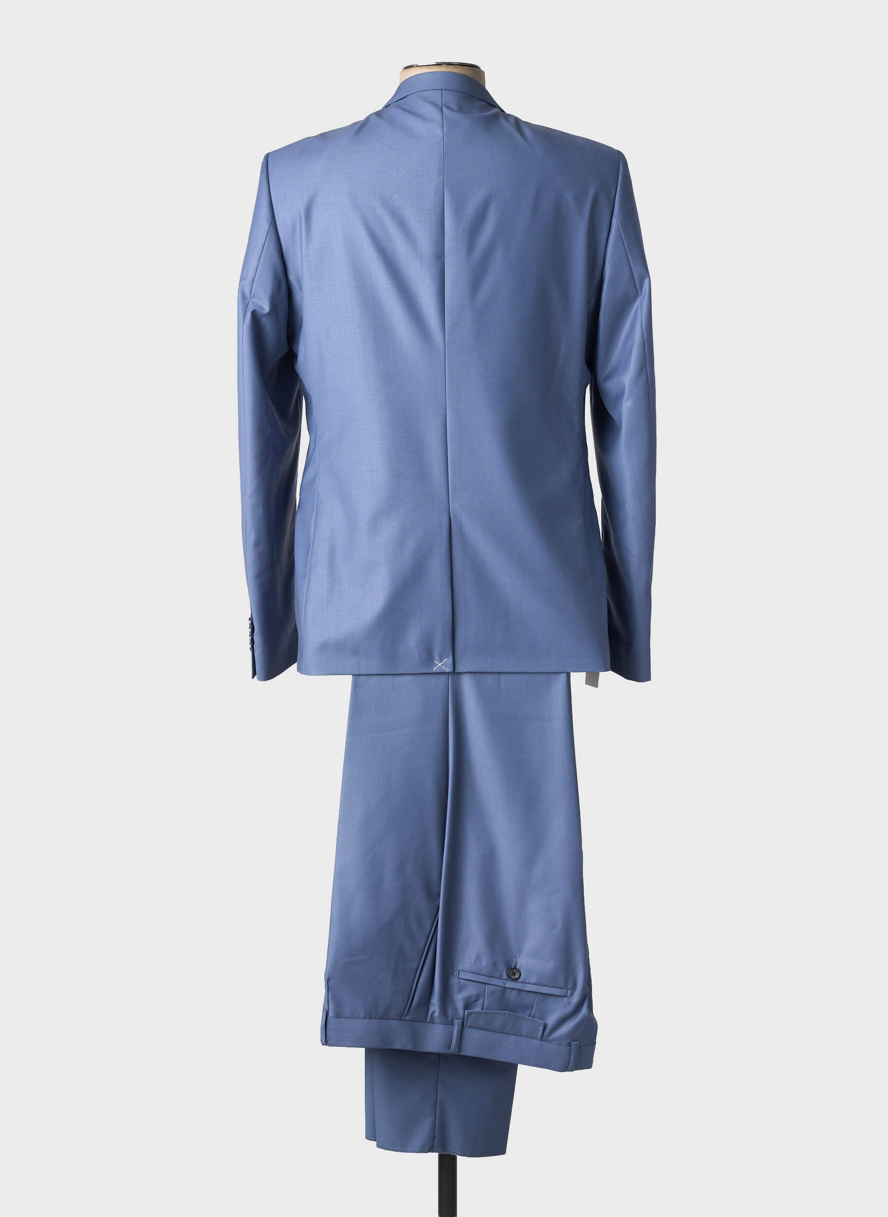 Costume de ville coupe cintrée bleu IZAC homme