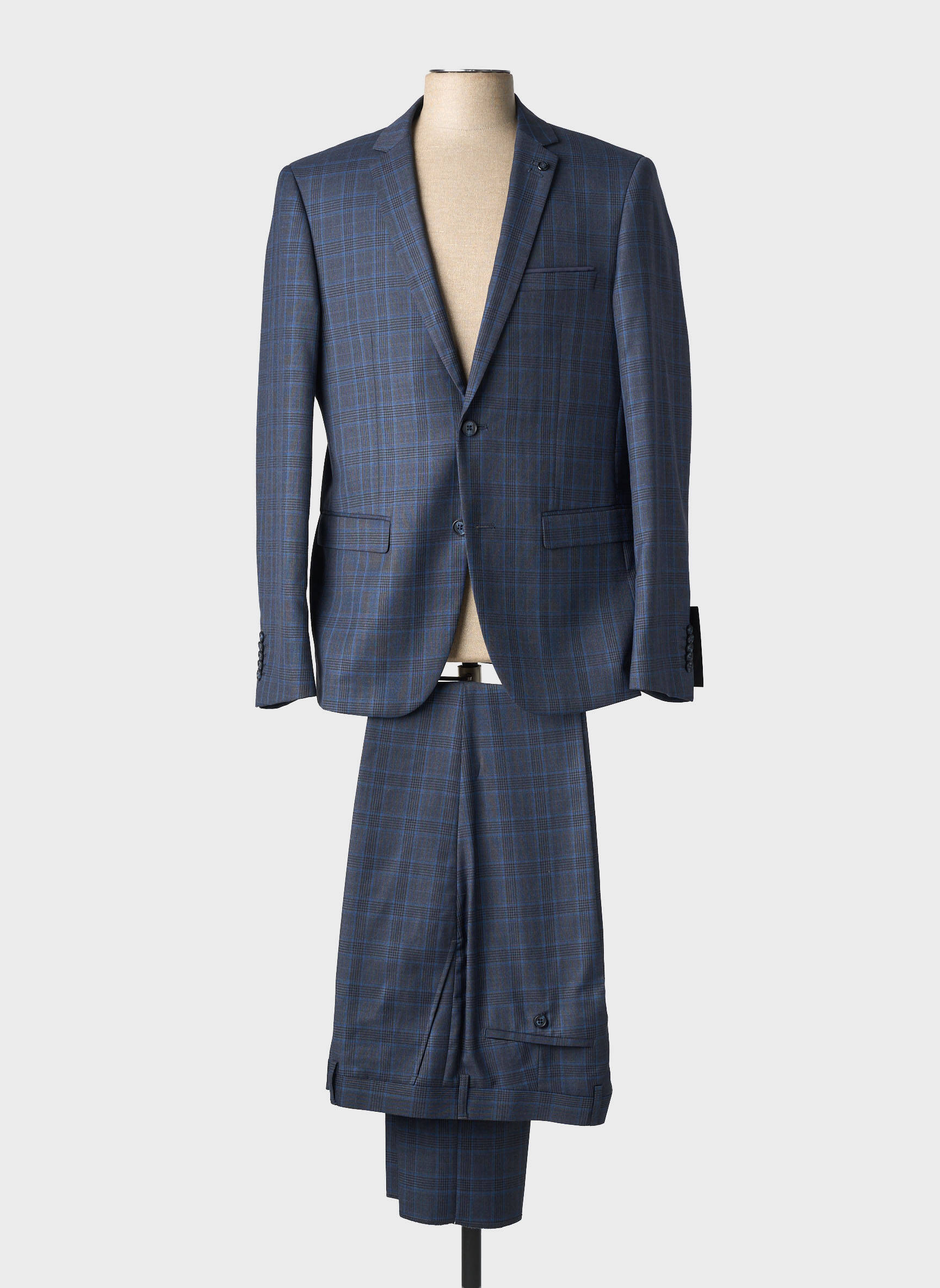 Costume de ville coupe cintrée bleu SIROCCO homme