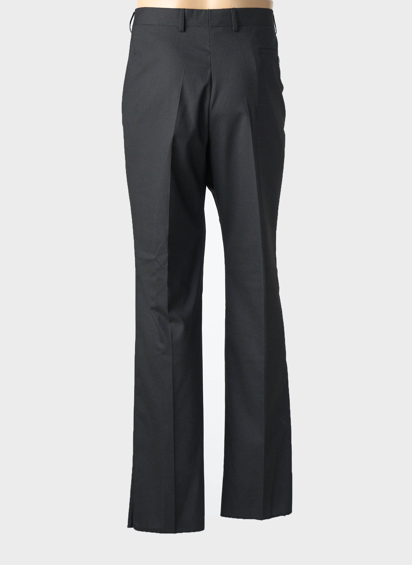 Pantalon droit taille à pinces taille normale noir SIROCCO homme