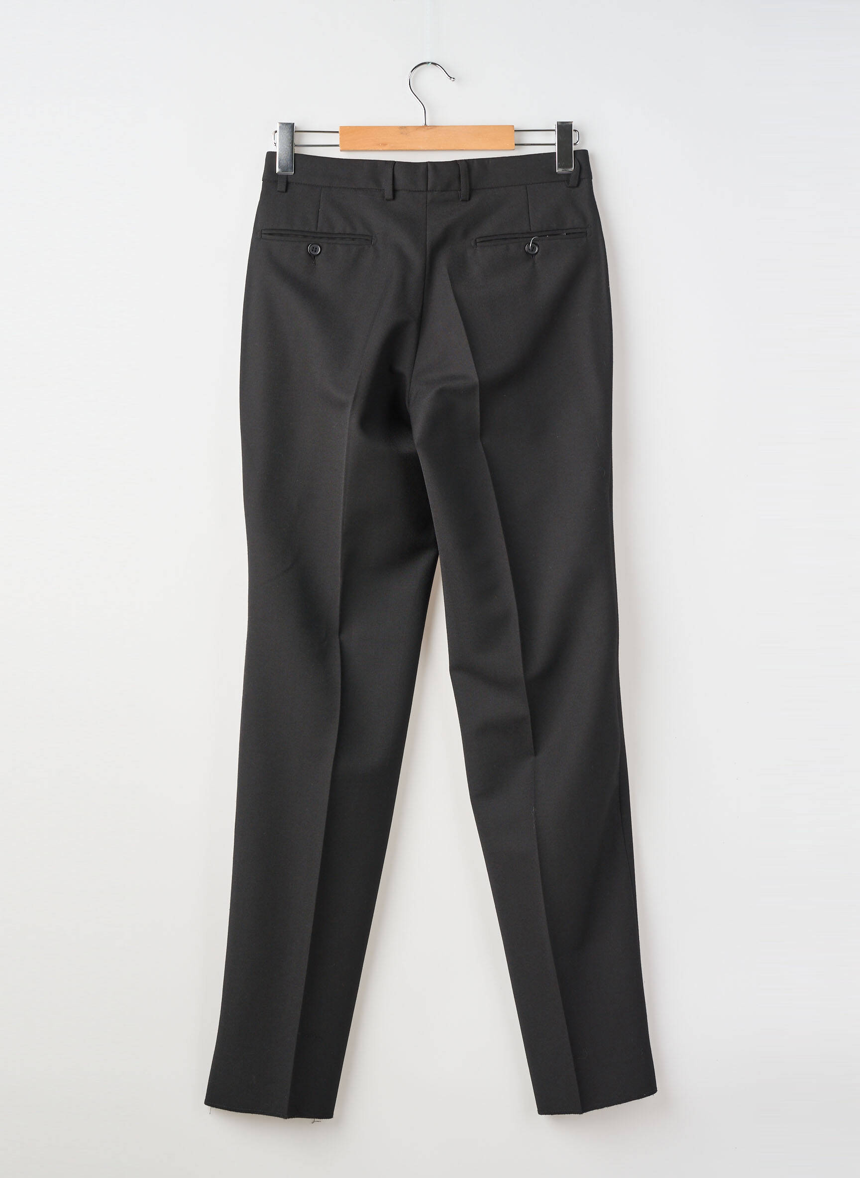 Pantalon slim taille à pinces taille haute noir SIROCCO homme