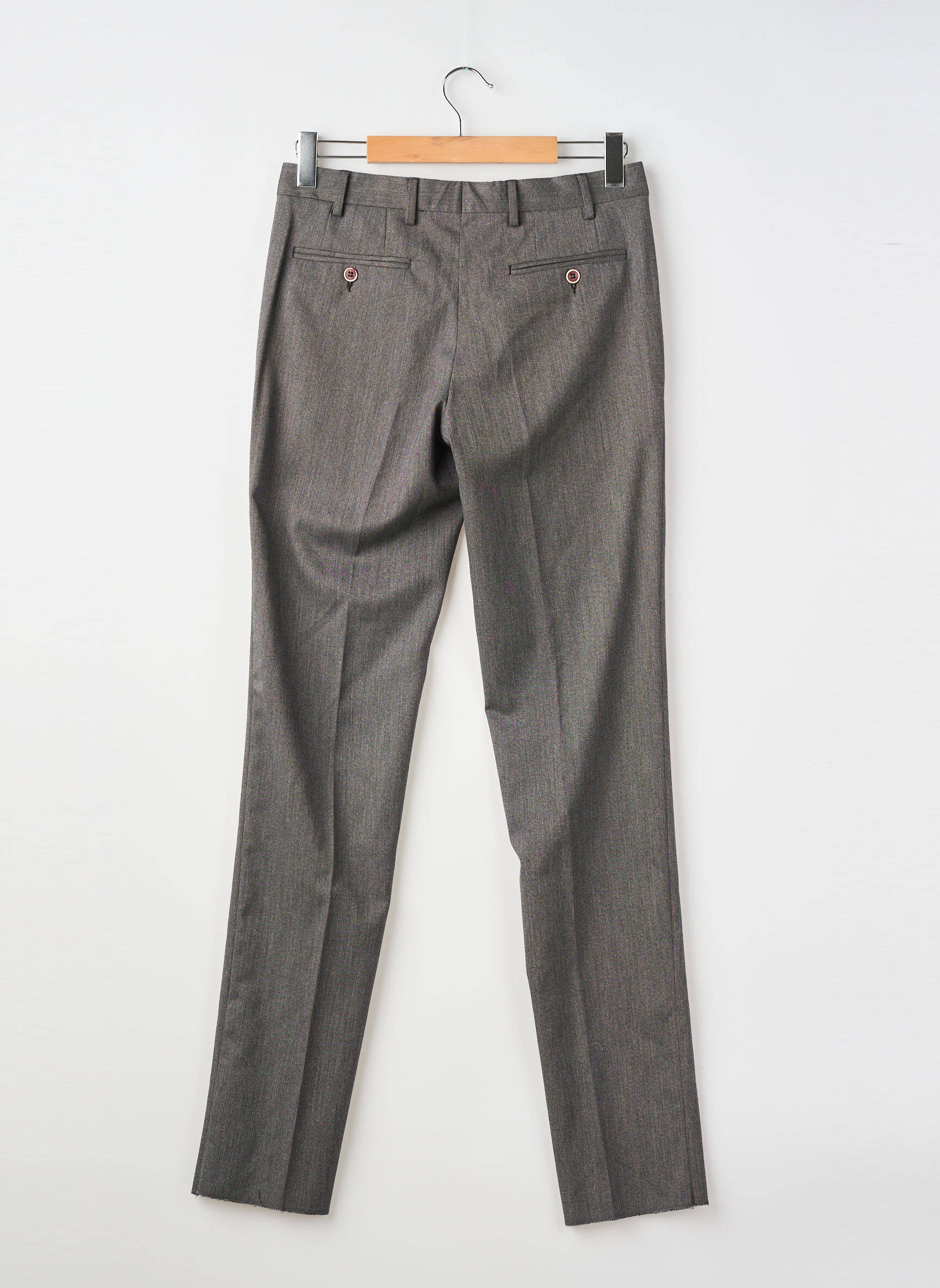 Pantalon slim tissage chiné taille normale gris KAMAO homme