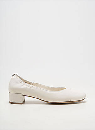 Ballerines carré talon plat jusqu'à 3cm blanc HOGL femme