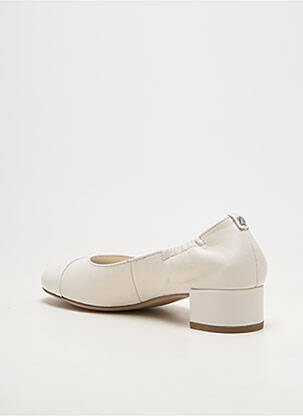 Ballerines carré talon plat jusqu'à 3cm blanc HOGL femme