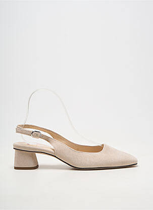 Ballerines carré talon de 4 à 6cm beige HOGL femme