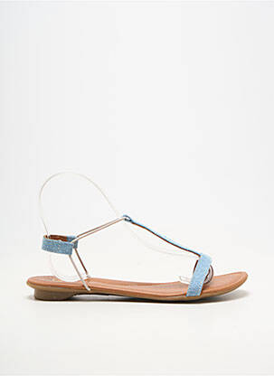 Sandales/nu pieds bout ouvert talon plat jusqu'à 3cm bleu SMS femme