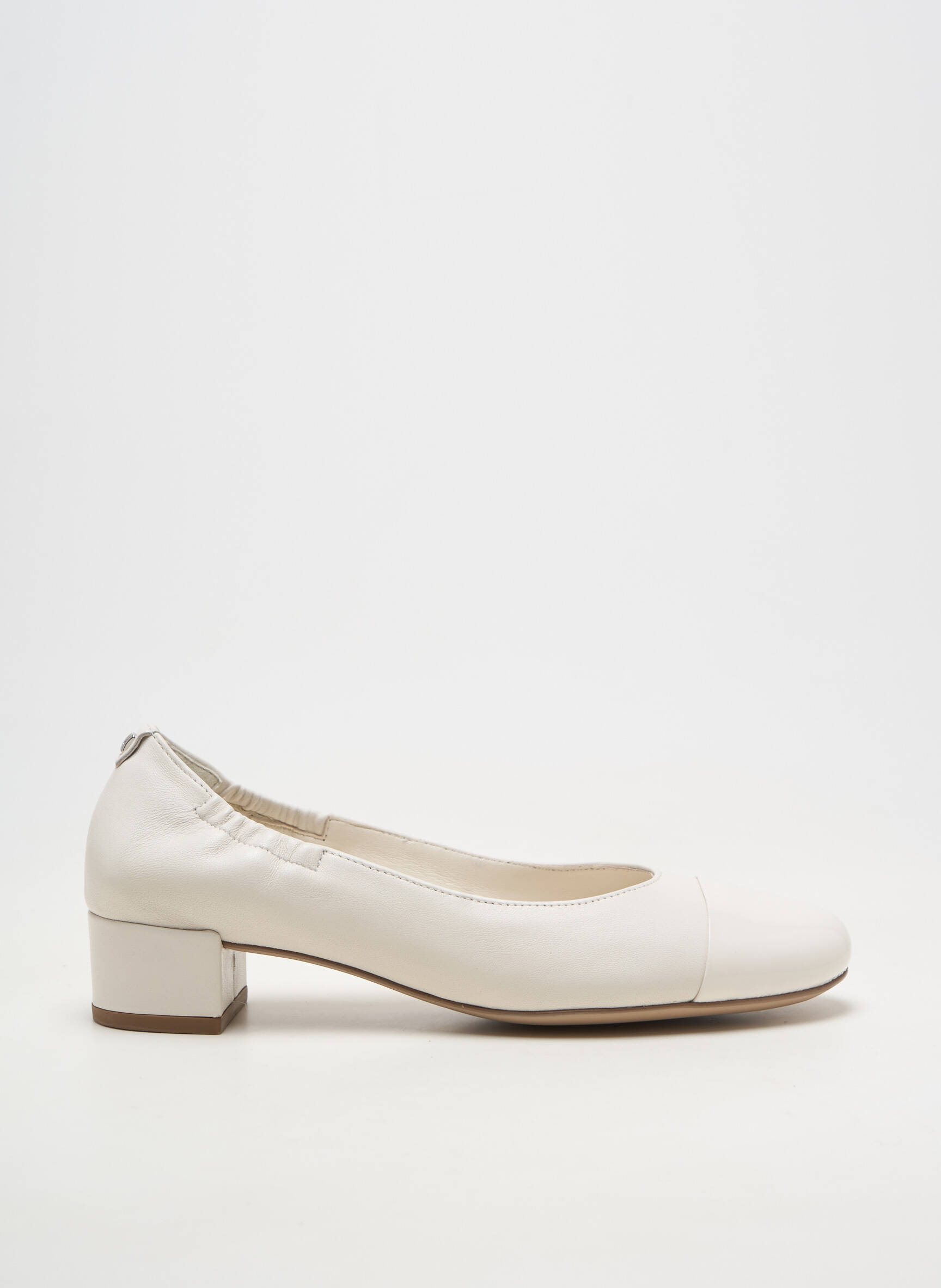 Ballerines carré talon plat jusqu'à 3cm blanc HOGL femme