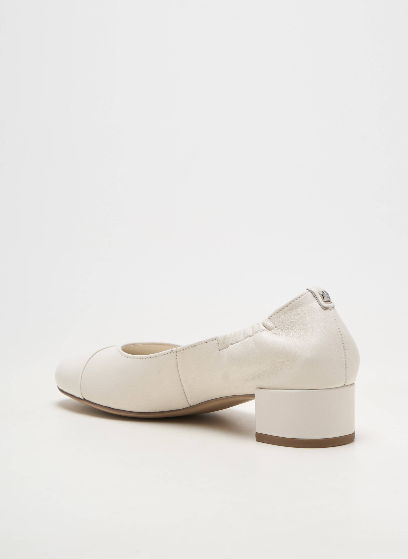 Ballerines carré talon plat jusqu'à 3cm blanc HOGL femme