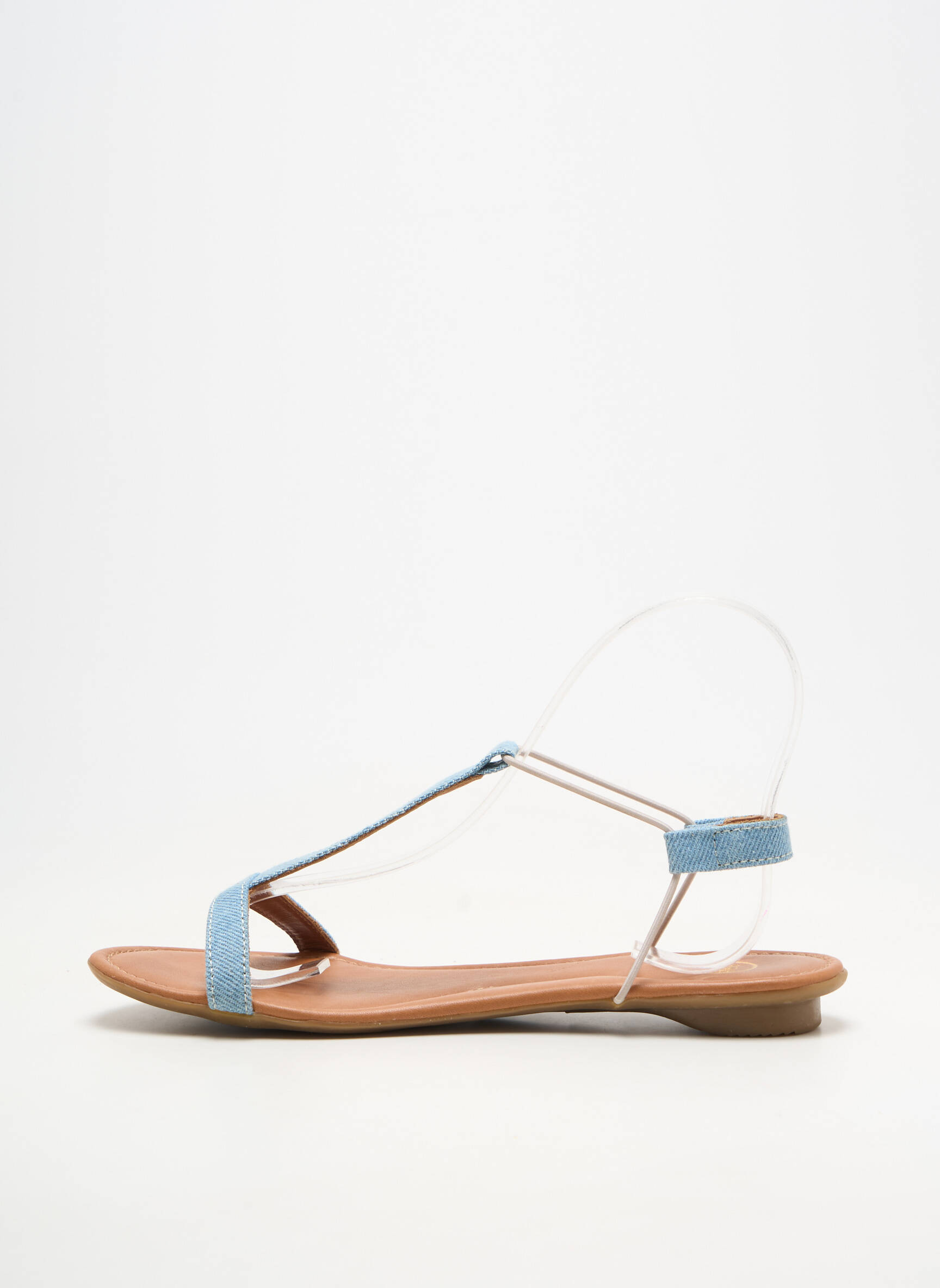 Sandales/nu pieds bout ouvert talon plat jusqu'à 3cm bleu SMS femme