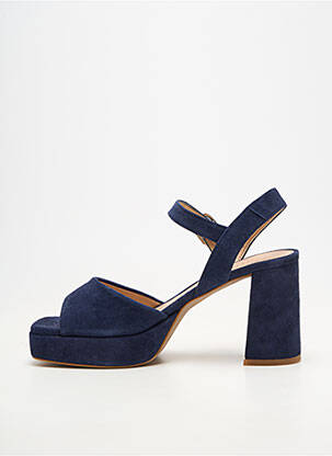 Sandales/nu pieds fermeture boucle(s) talon de 7 à 9cm bleu UNISA femme