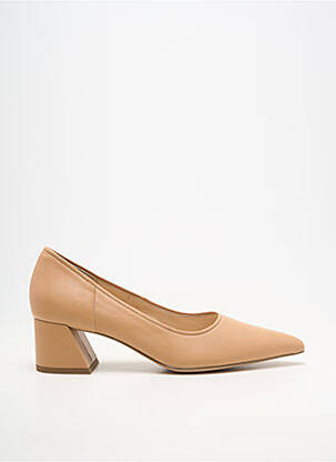 Escarpins matière lisse talon de 4 à 6cm beige HOGL femme