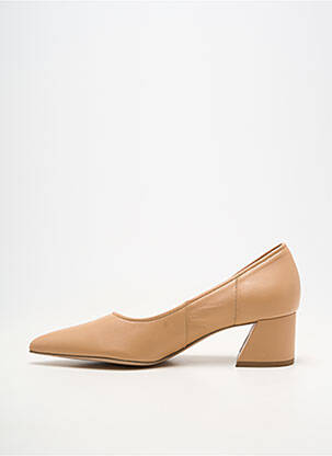 Escarpins matière lisse talon de 4 à 6cm beige HOGL femme