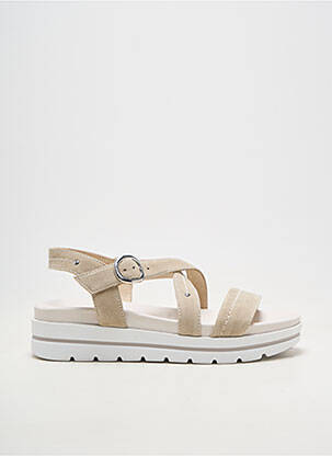Sandales/nu pieds matière lisse talon de 4 à 6cm beige NERO GIARDINI femme