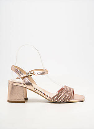 Sandales/nu pieds matière lisse talon de 4 à 6cm rose NERO GIARDINI femme