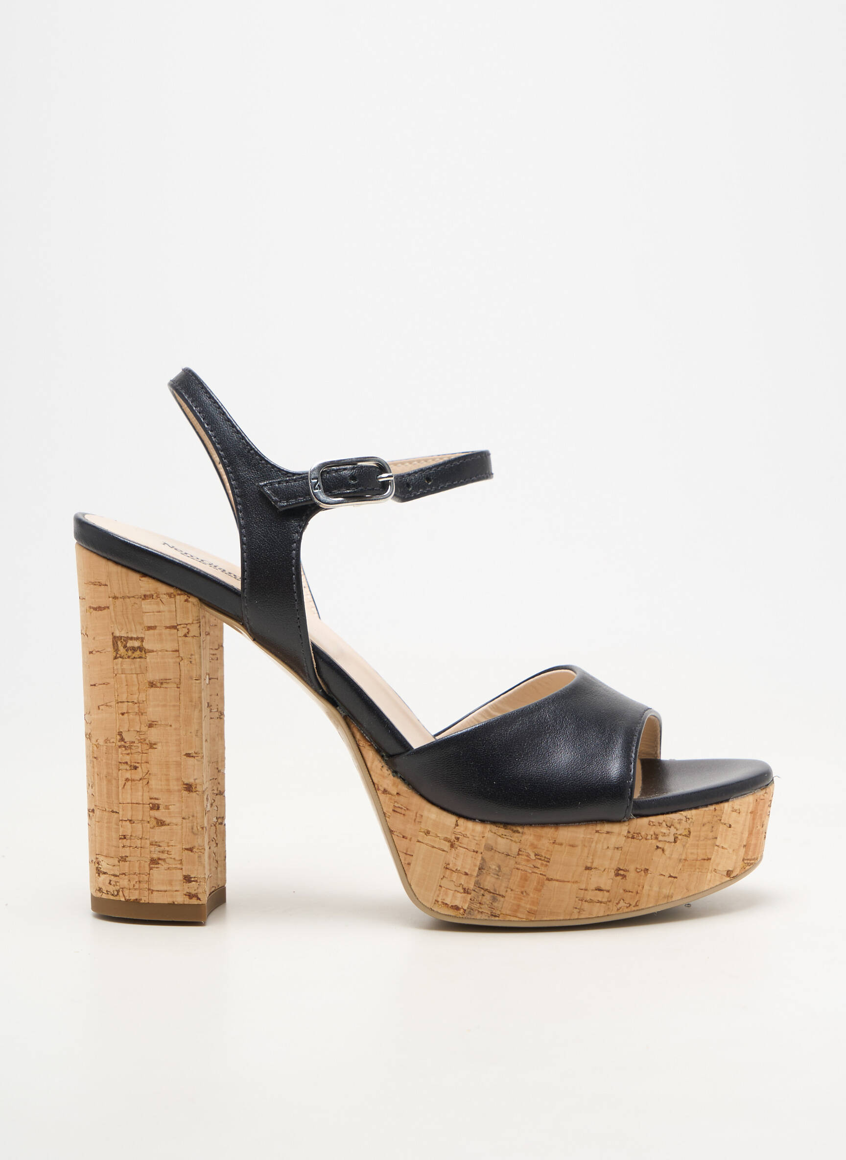 Sandales/nu pieds matière lisse talon haut de 10cm et plus noir NERO GIARDINI femme