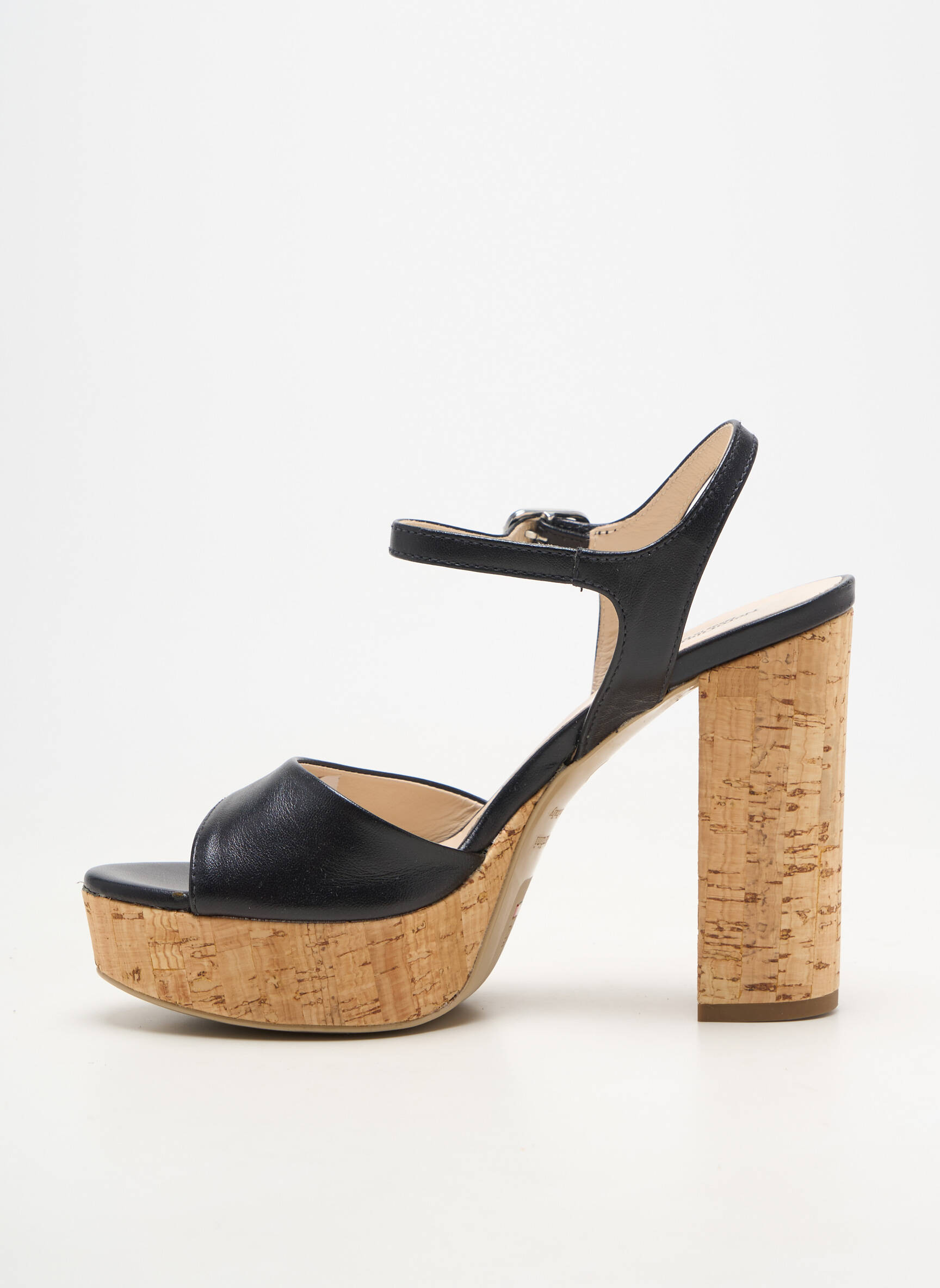 Sandales/nu pieds matière lisse talon haut de 10cm et plus noir NERO GIARDINI femme