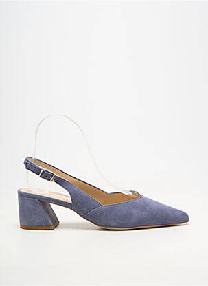 Mocassins talon de 4 à 6cm bleu HOGL femme