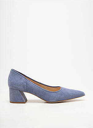 Escarpins bout pointu talon de 4 à 6cm bleu HOGL femme