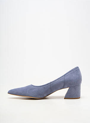 Escarpins bout pointu talon de 4 à 6cm bleu HOGL femme