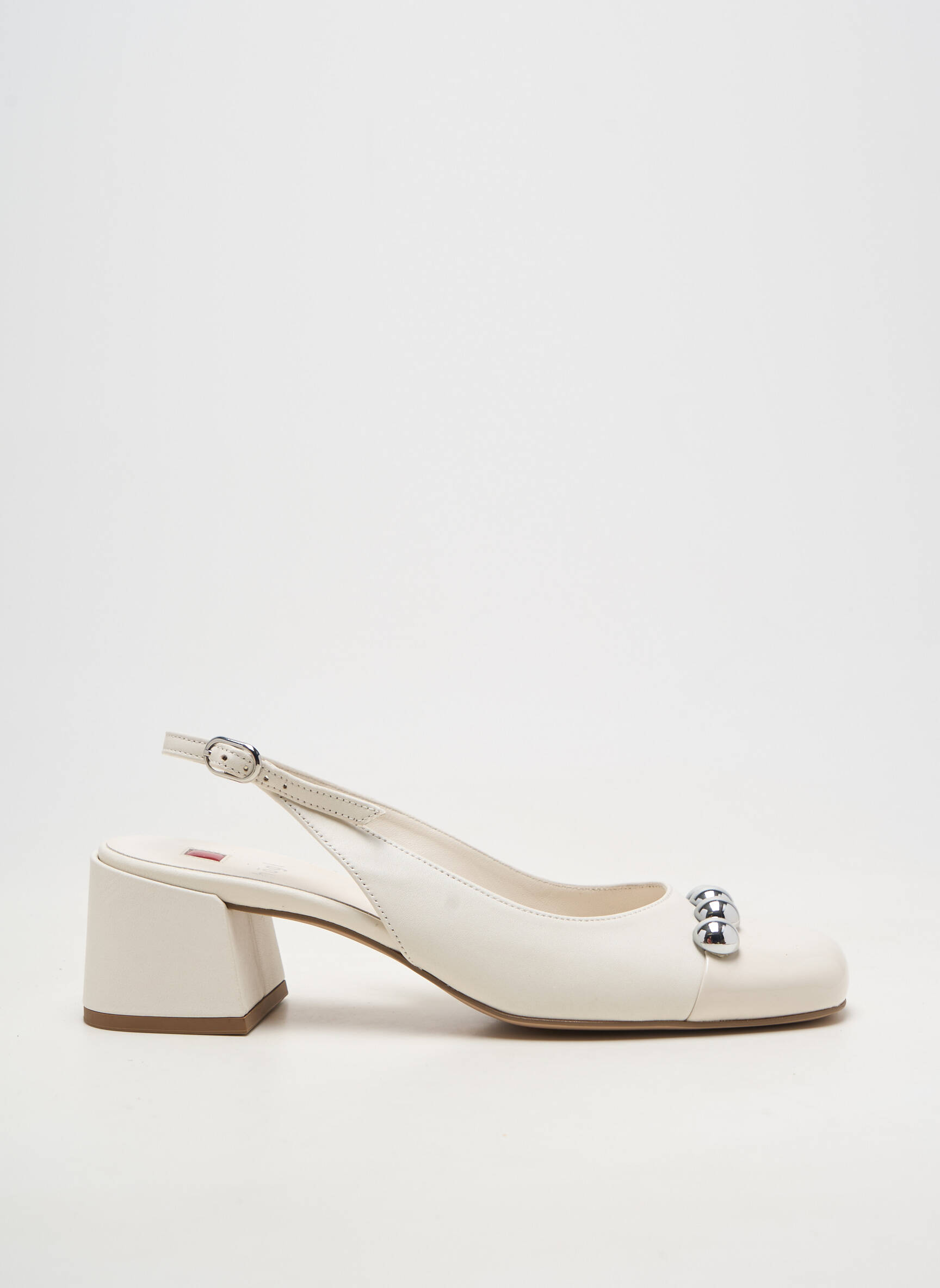 Escarpins matière lisse talon de 4 à 6cm blanc HOGL femme