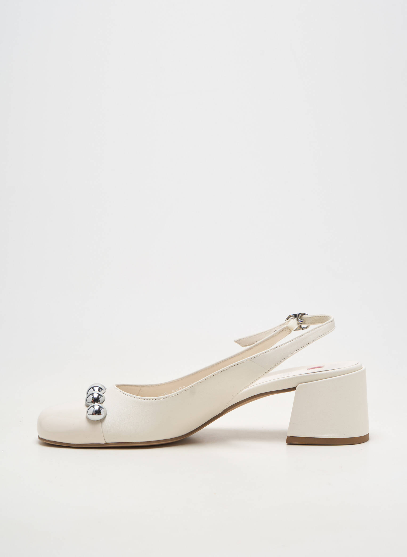 Escarpins matière lisse talon de 4 à 6cm blanc HOGL femme